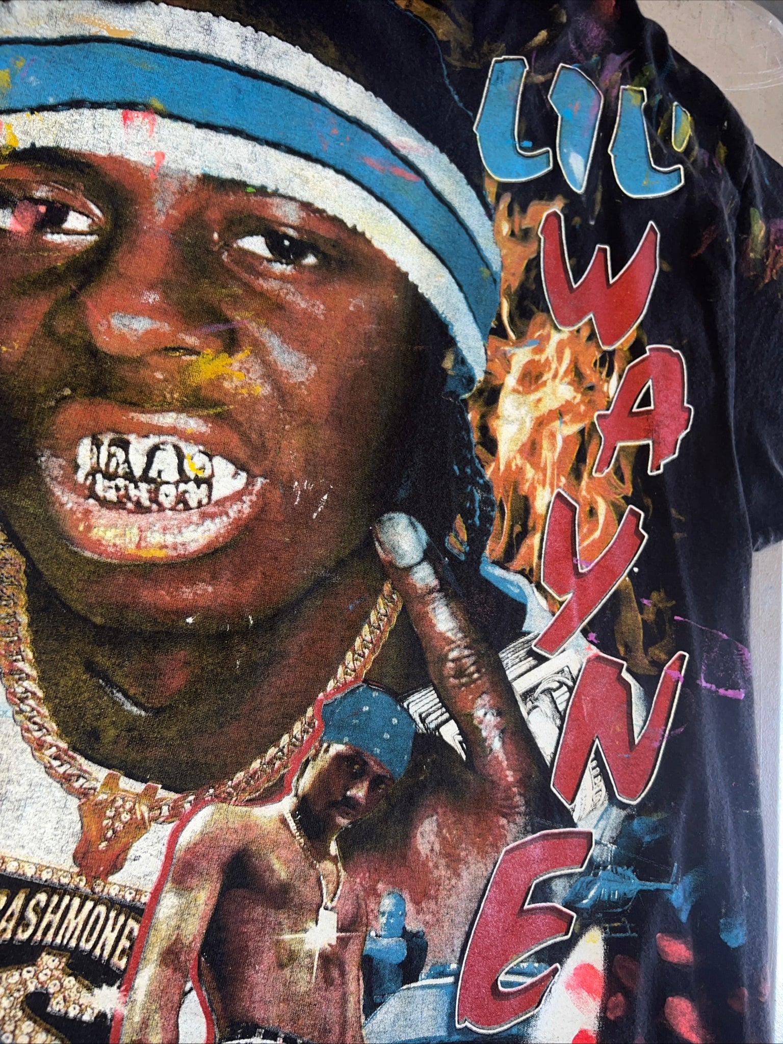 LOT of 8 Backstock Co Rap Hiphop XXL Tees/All Over Print/90s/2000s