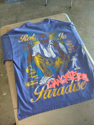 LOT of 8 Backstock Co Rap Hiphop XXL Tees/All Over Print/90s/2000s