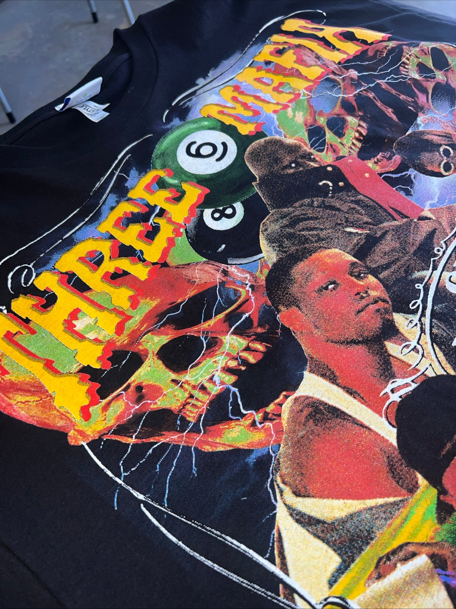 LOT of 8 Backstock Co Rap Hiphop XXL Tees/All Over Print/90s/2000s