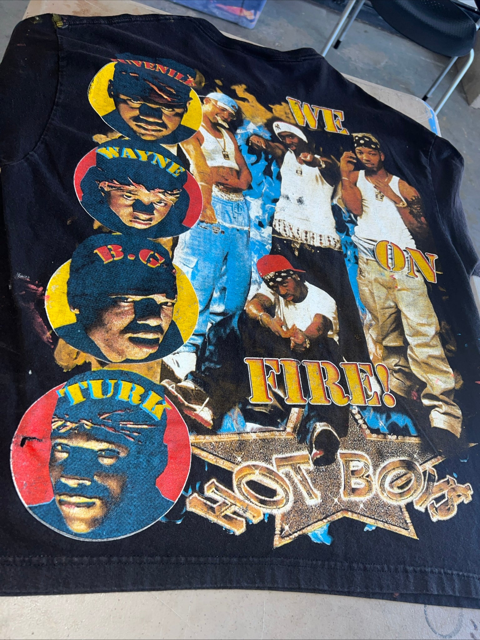LOT of 8 Backstock Co Rap Hiphop XXL Tees/All Over Print/90s/2000s
