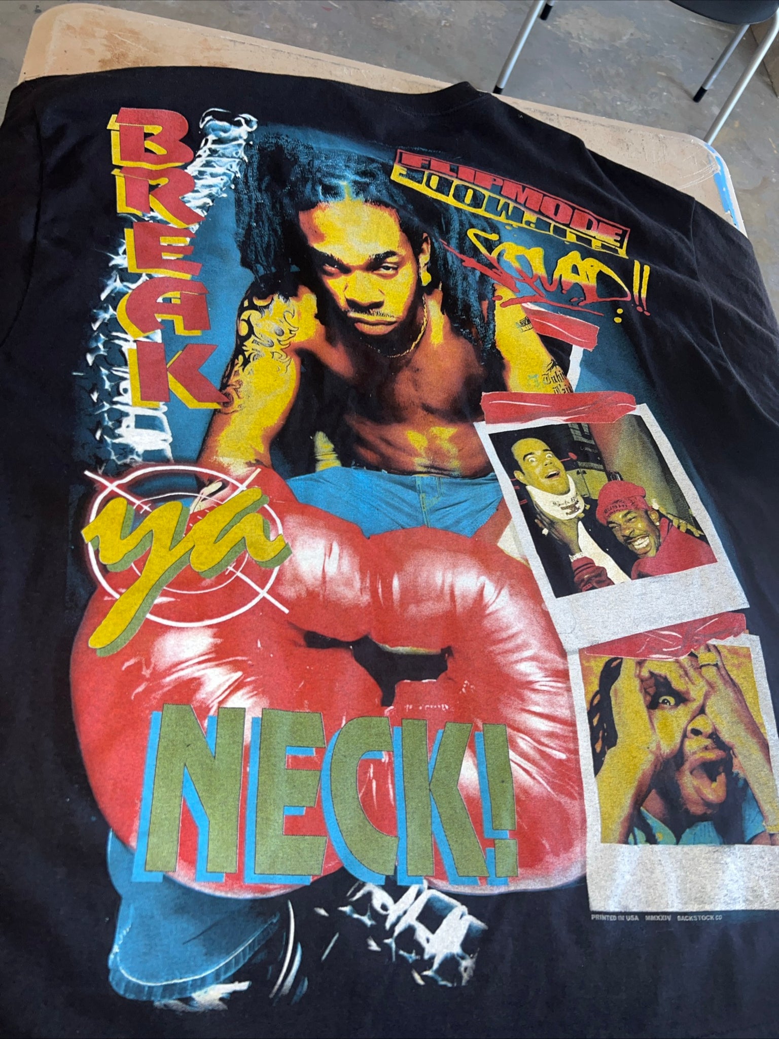LOT of 8 Backstock Co Rap Hiphop XXL Tees/All Over Print/90s/2000s
