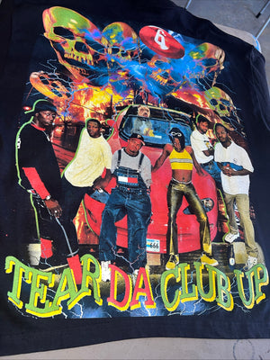 LOT of 8 Backstock Co Rap Hiphop XXL Tees/All Over Print/90s/2000s